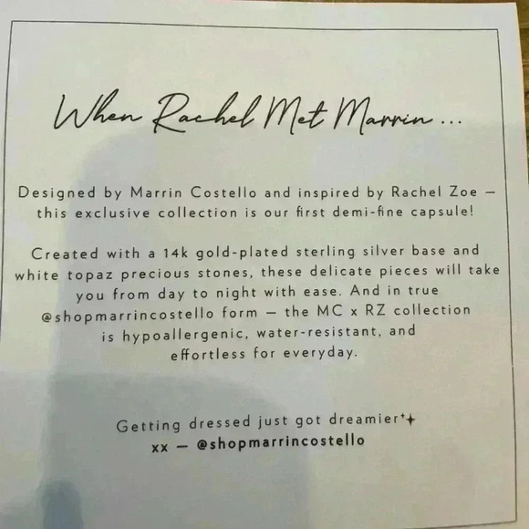 MARRIN COSTELLO Curateur Gold Plated 925 Sterling Silver w/Topaz Bracelet ~ NEW! - Picture 9 of 9